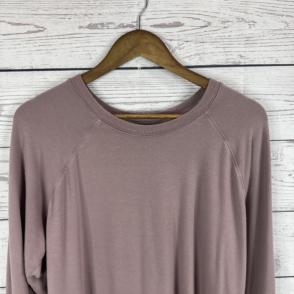 Athleta Sweatshirt‎ Womens Large Purple Pullover Athleisure Boxy Stretch - Picture 2 of 12